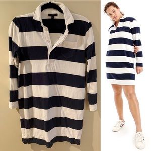 J Crew Striped Polo Dress